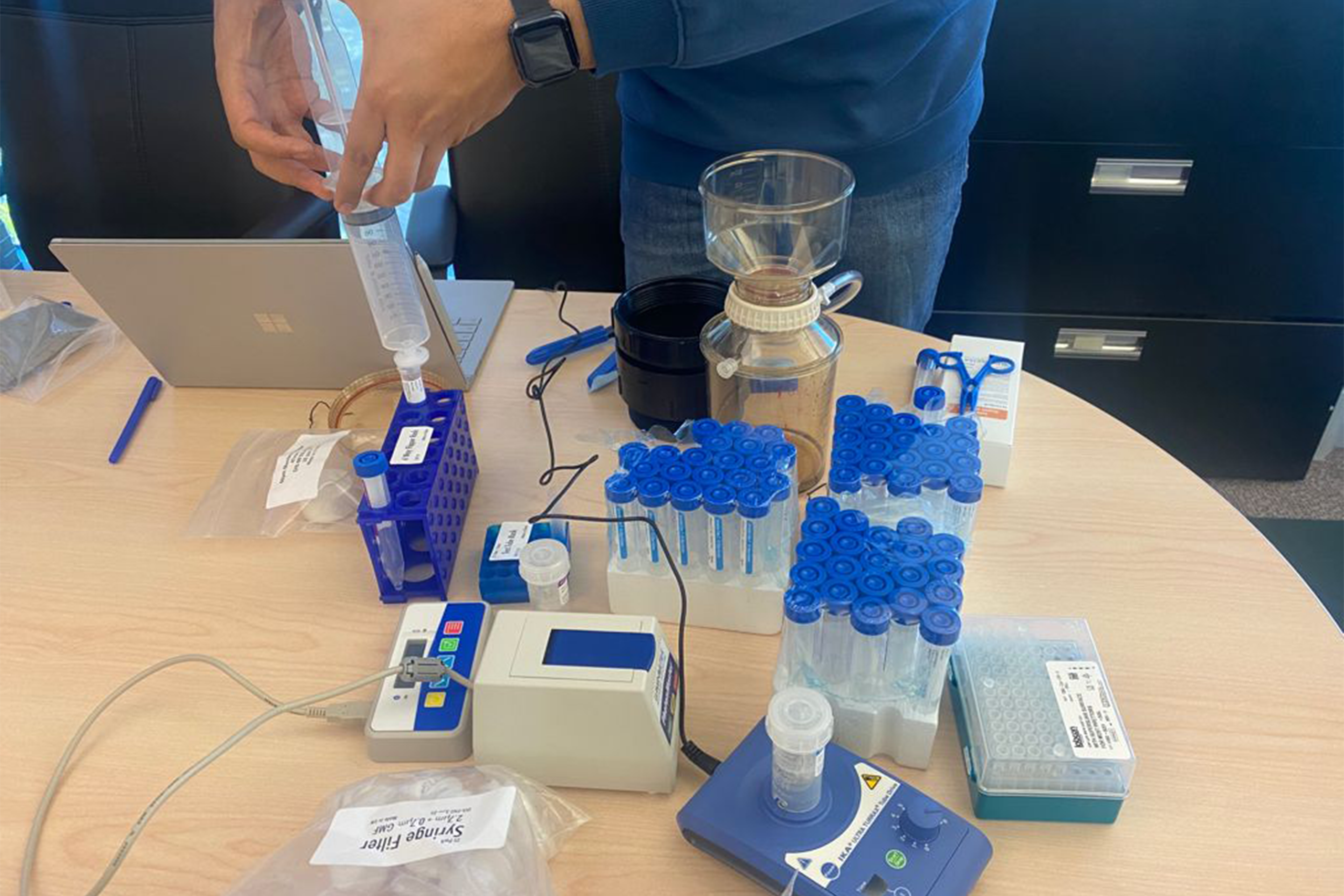 Water sampling test
